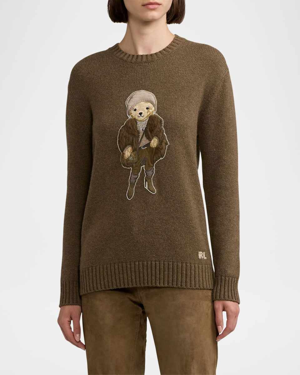 Winter Polo Bear Lofty Cashmere Sweat